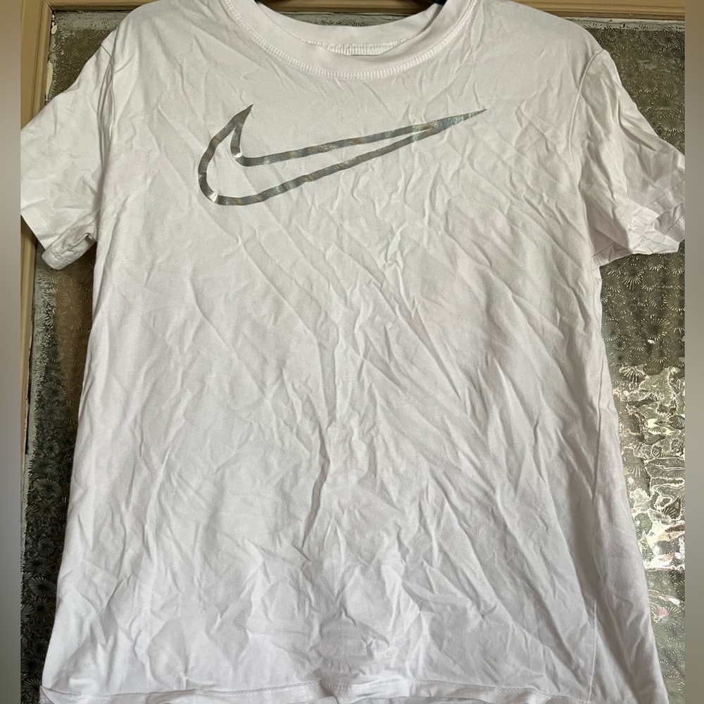 White Nike shirt